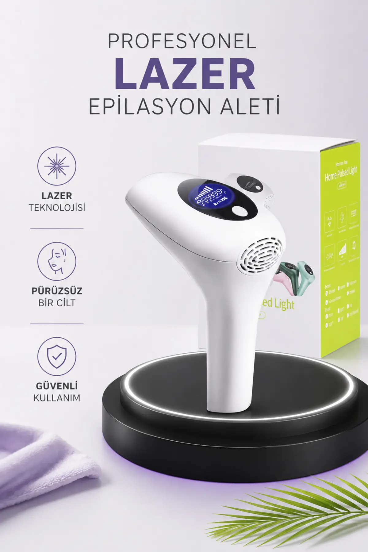 FTA TİCARET IPL Lazer Teknolojili Dijital Ekranlı Epilasyon Cihazı