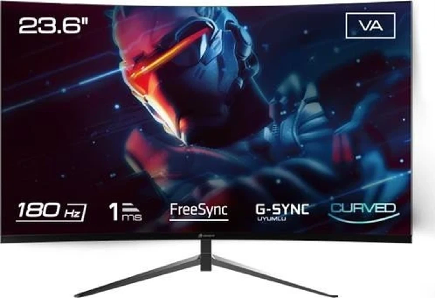 GameBooster GB-2418CF 23.6″ 1 ms Full HD Curved 180 Hz Oyuncu Monitörü