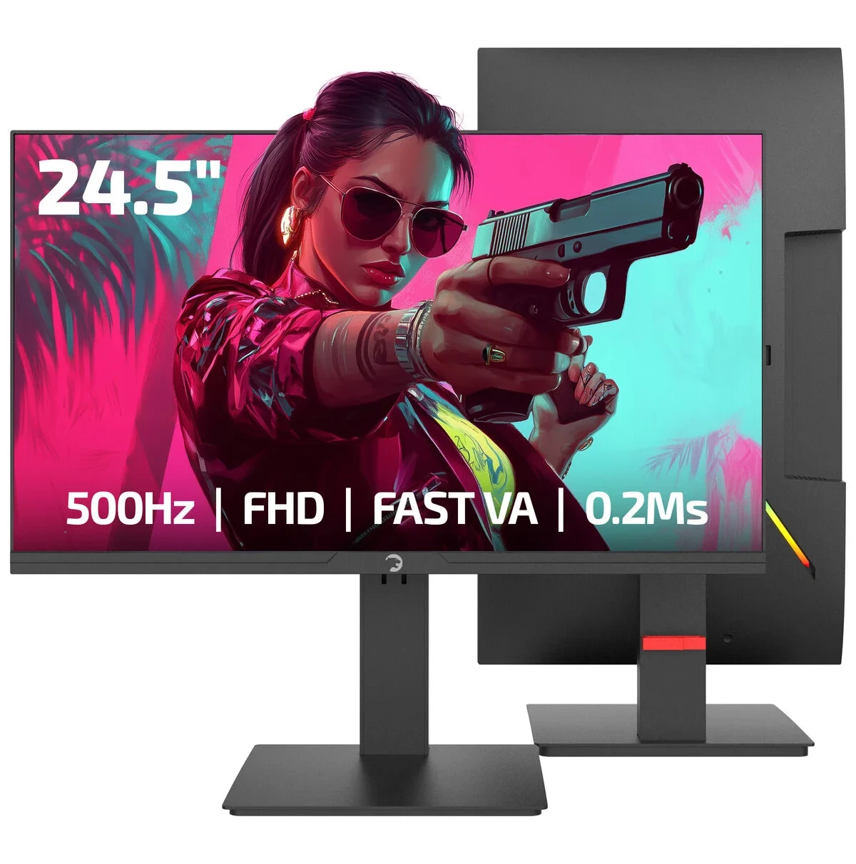 Gamepower Lucid S50 24.5” 500Hz 0.2Ms Fast VA E Spor 10 Bit Pivot Monitör
