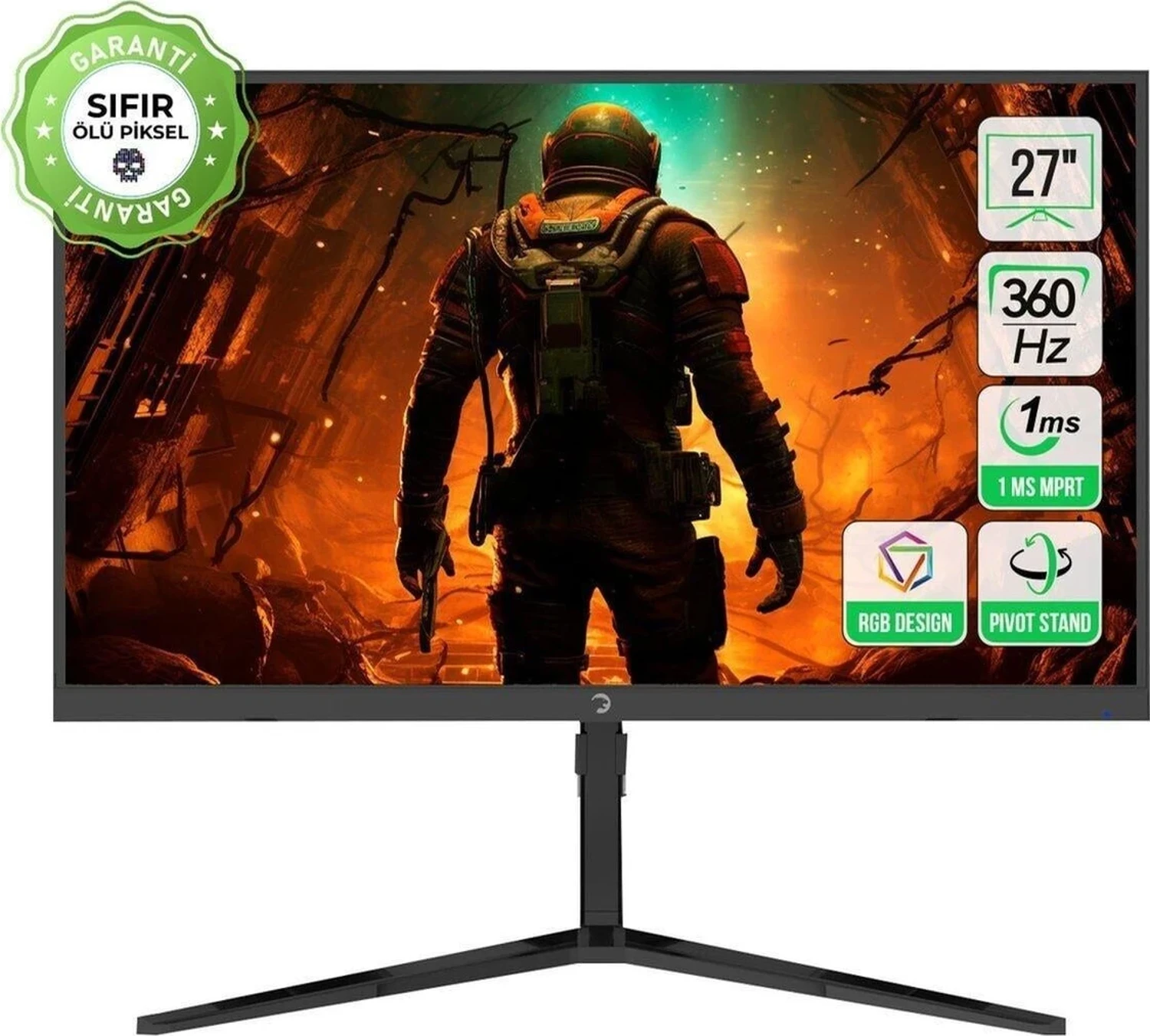 Gamepower Rapid 27” 1ms 360Hz Flat IPS Rgb Pivot Gaming Monitör