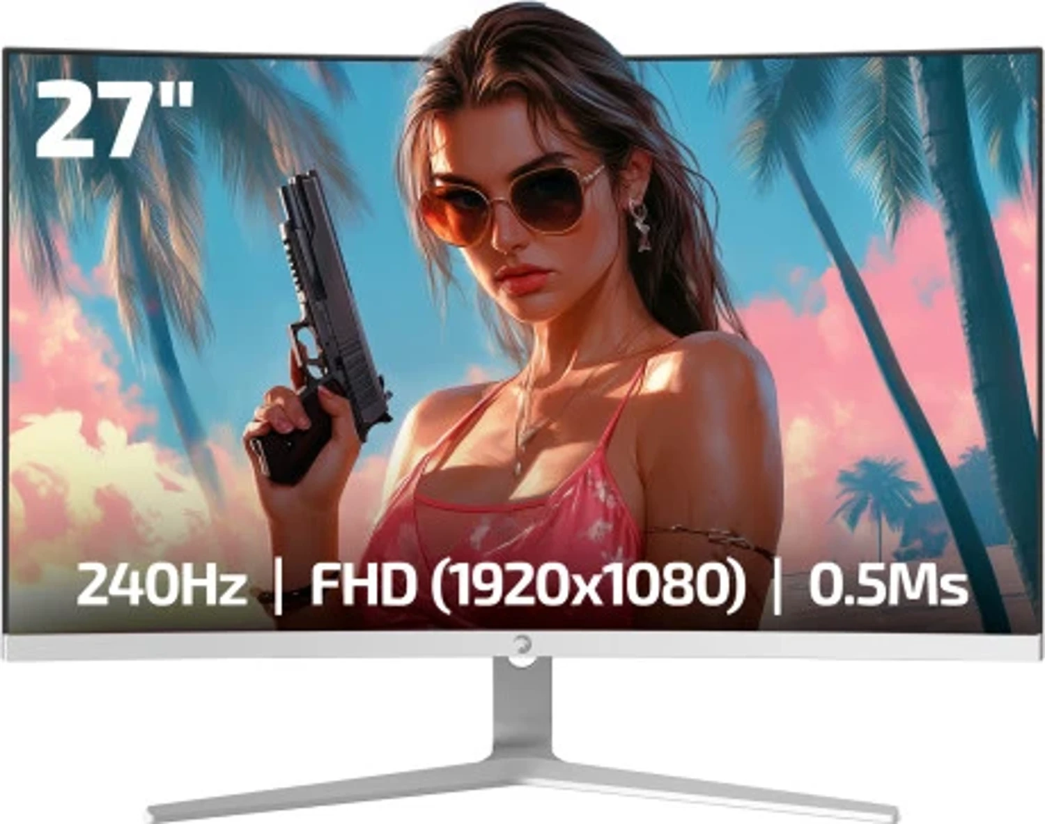 Gamepower Vivid V60 27″ 0.5 ms Full HD Curved 240 Hz Oyuncu Monitörü