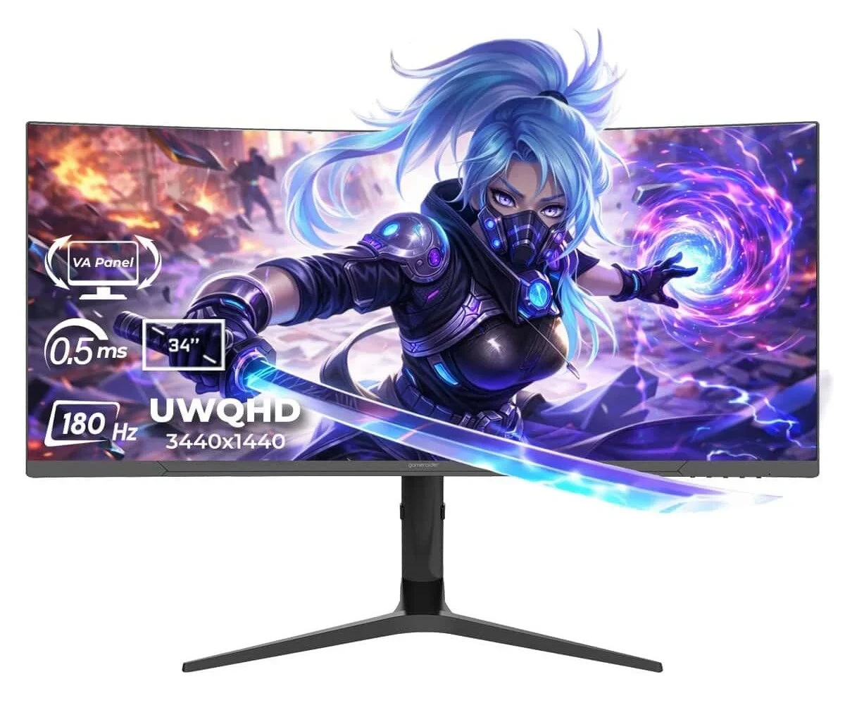 GameRaider OSIRIS GR34UC18V 34 inç 180Hz 0.5ms UWQHD Adaptive Sync Monitör