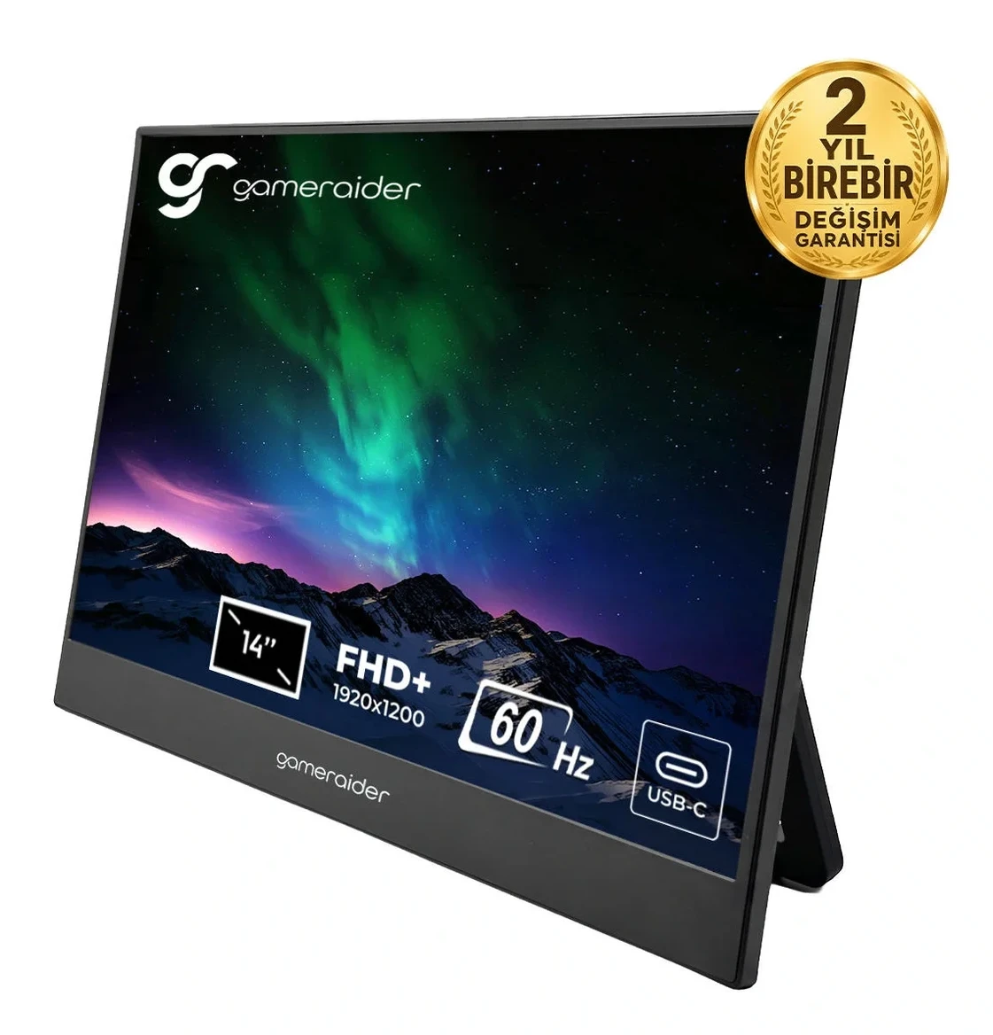 GameRaider P14 14 inç 60Hz Full HD+ IPS Taşınabilir Monitör