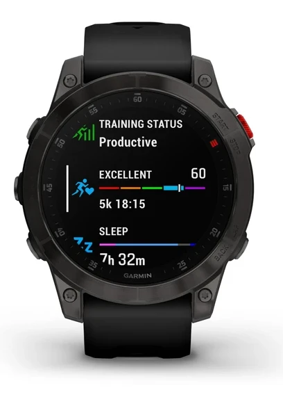 Garmin 010-02582-10 epix Gen 2, Premium Active smartwatch, Health and Wellness Özellikler, Touchscreen AMOLED Display, Adventure Watch with Advanced Features, Black