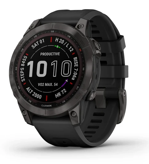 Garmin – 7 Solar GPS Smartwatch 47mm – Slate – 010-02540-10