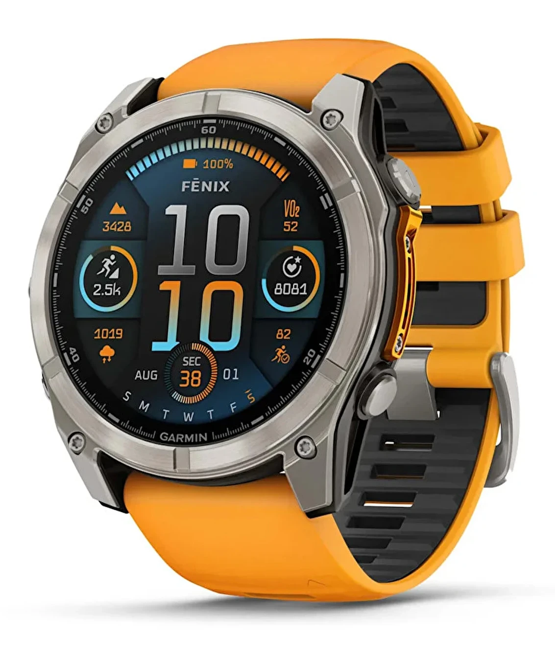Garmin Fenix 8 51 MM Amoled Sapphire Titanyum Grafit Kayışlı Akıllı Saat