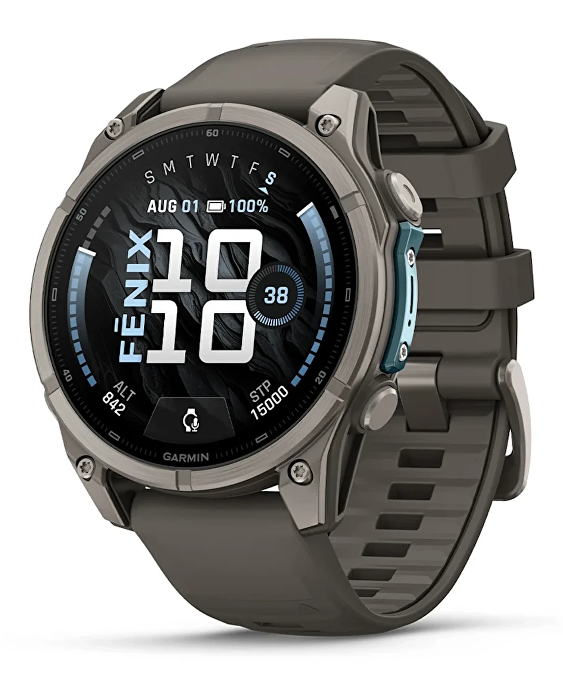 Garmin Fenix 9 47 MM Çakıl Grisi Silikon Kayışlı Akıllı Saat