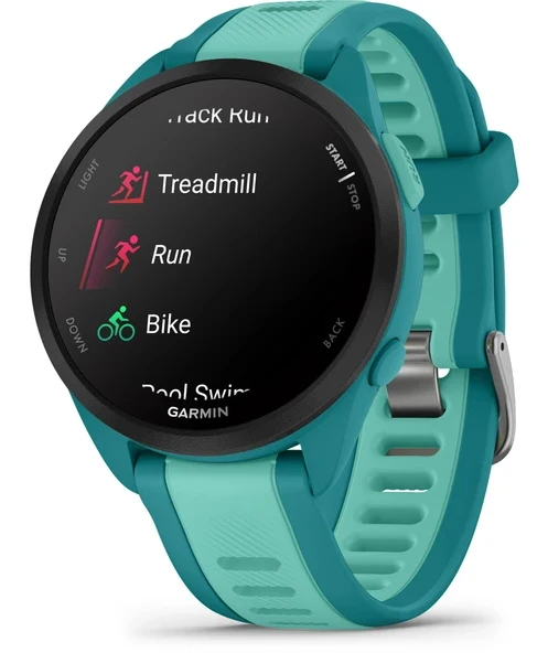 Garmin Forerunner® 165 Music, Smartwatch, Renkli AMOLED Ekran, Eğitim Metrikleri ve Kurtarma İçgörüleri, Sesinizde Müzik, Turquoise