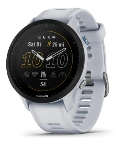 Garmin Forerunner® 955, GPS Koşu Smartwatch, Triathlets, Long-Lasting Battery, Whitestone