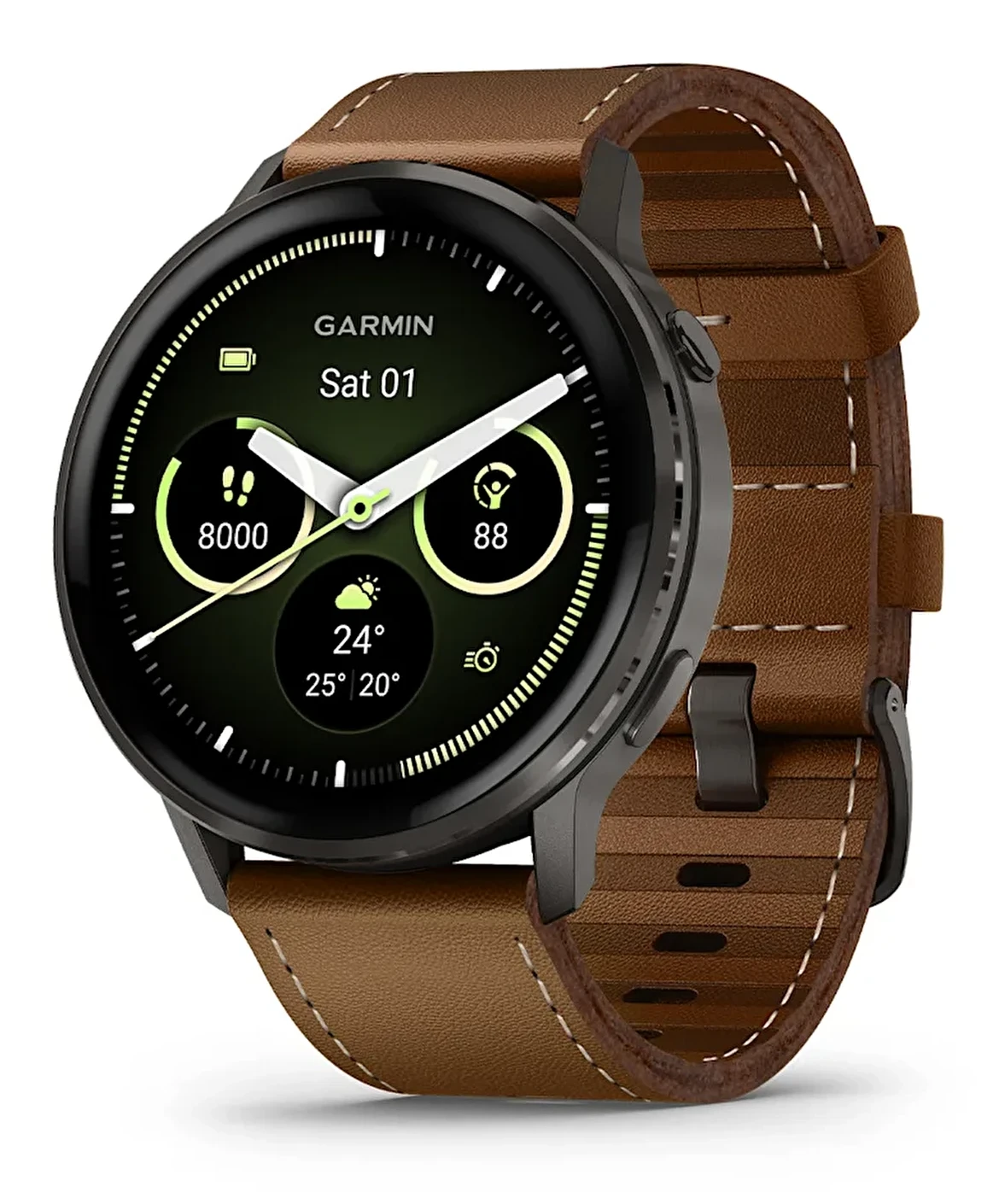 Garmin Venu 4 45 MM Deri Kayışlı Akıllı Saat