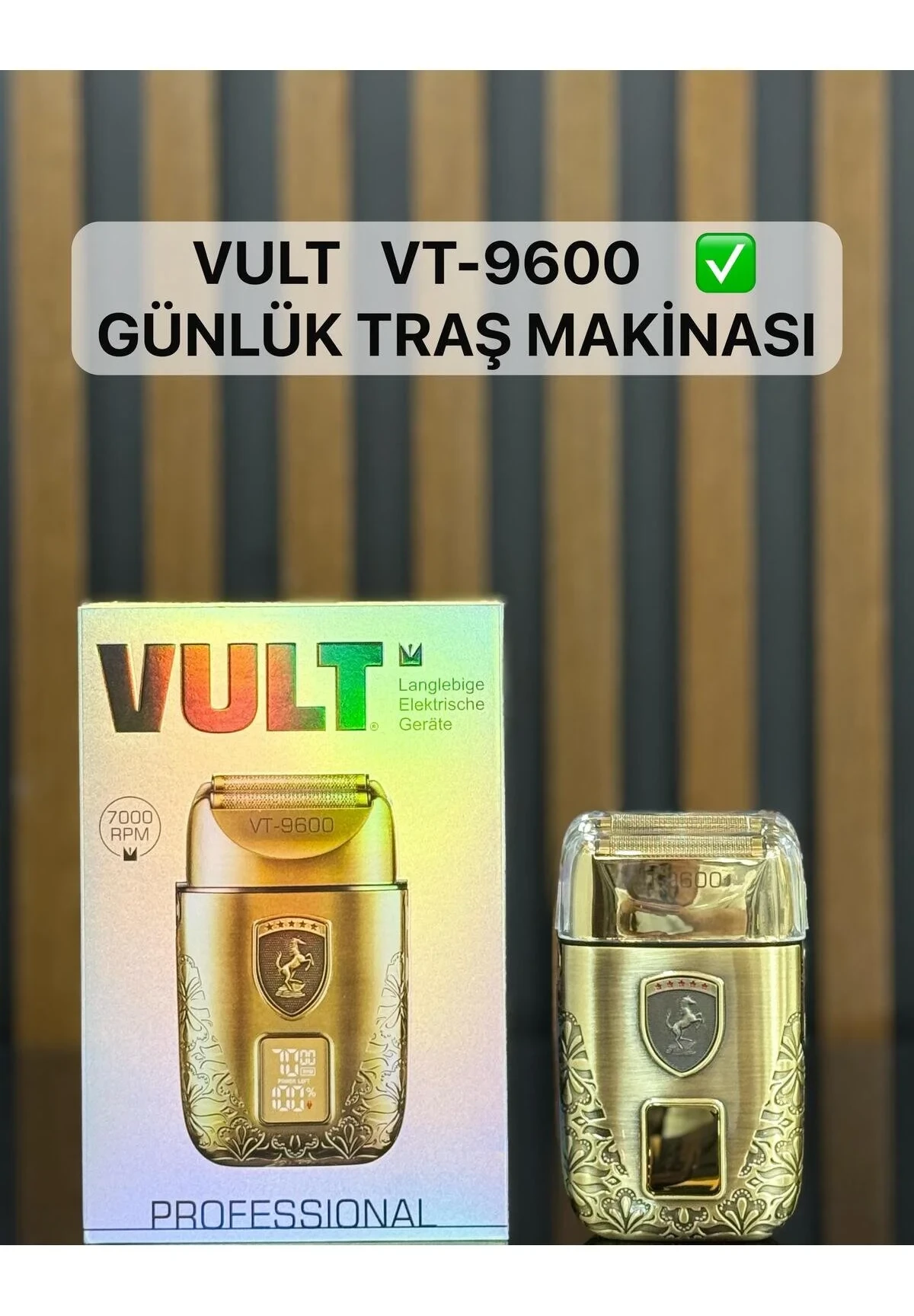 VT-9600 Şarjlı Günlük Sakal Sinekkaydı Tıraş Hassas Düzeltici Döner