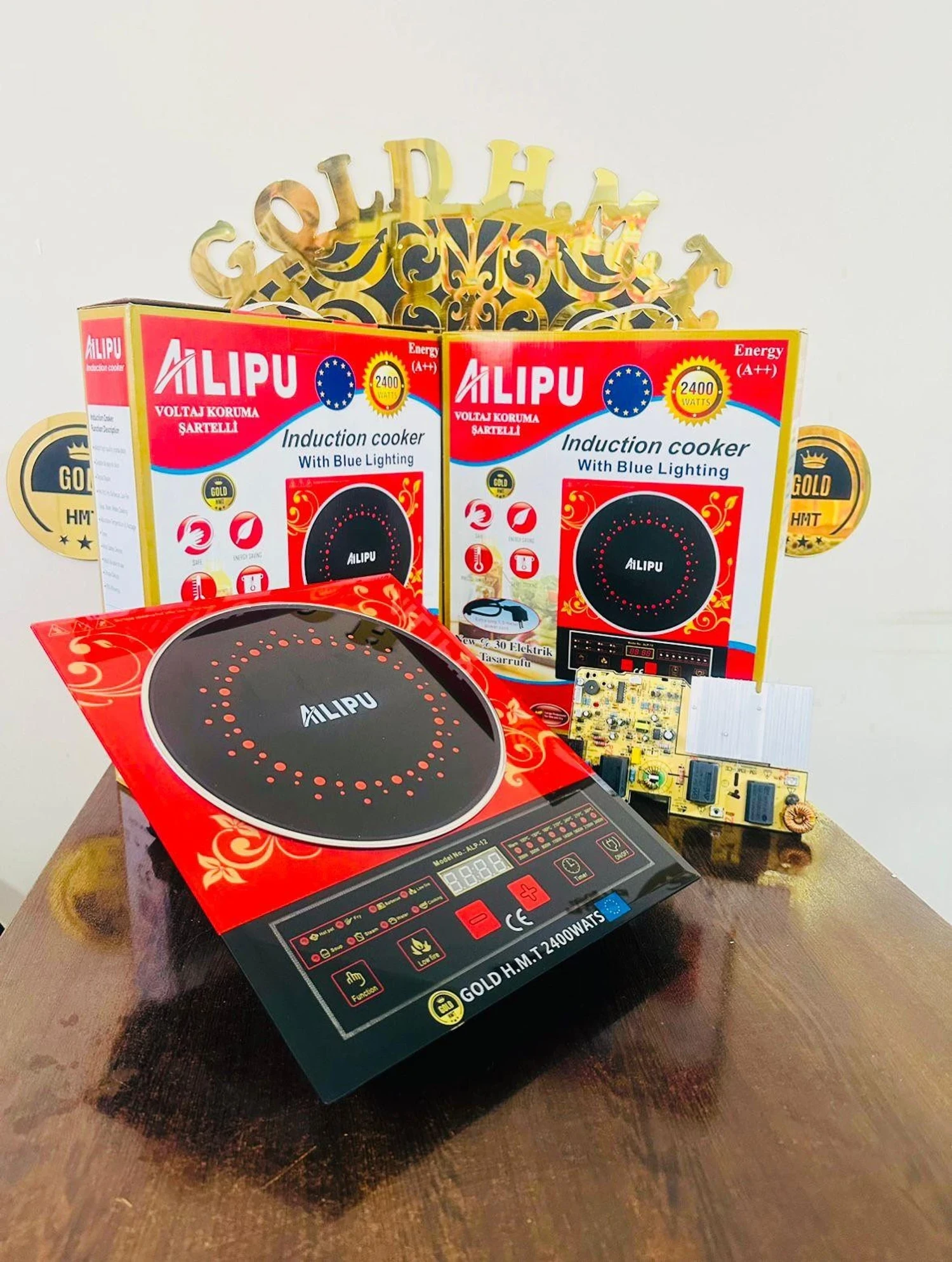 Gunkes HMT Ailipu/alipu 2200-2400 Watt Dokunmatik Indiksiyonlu Ocak