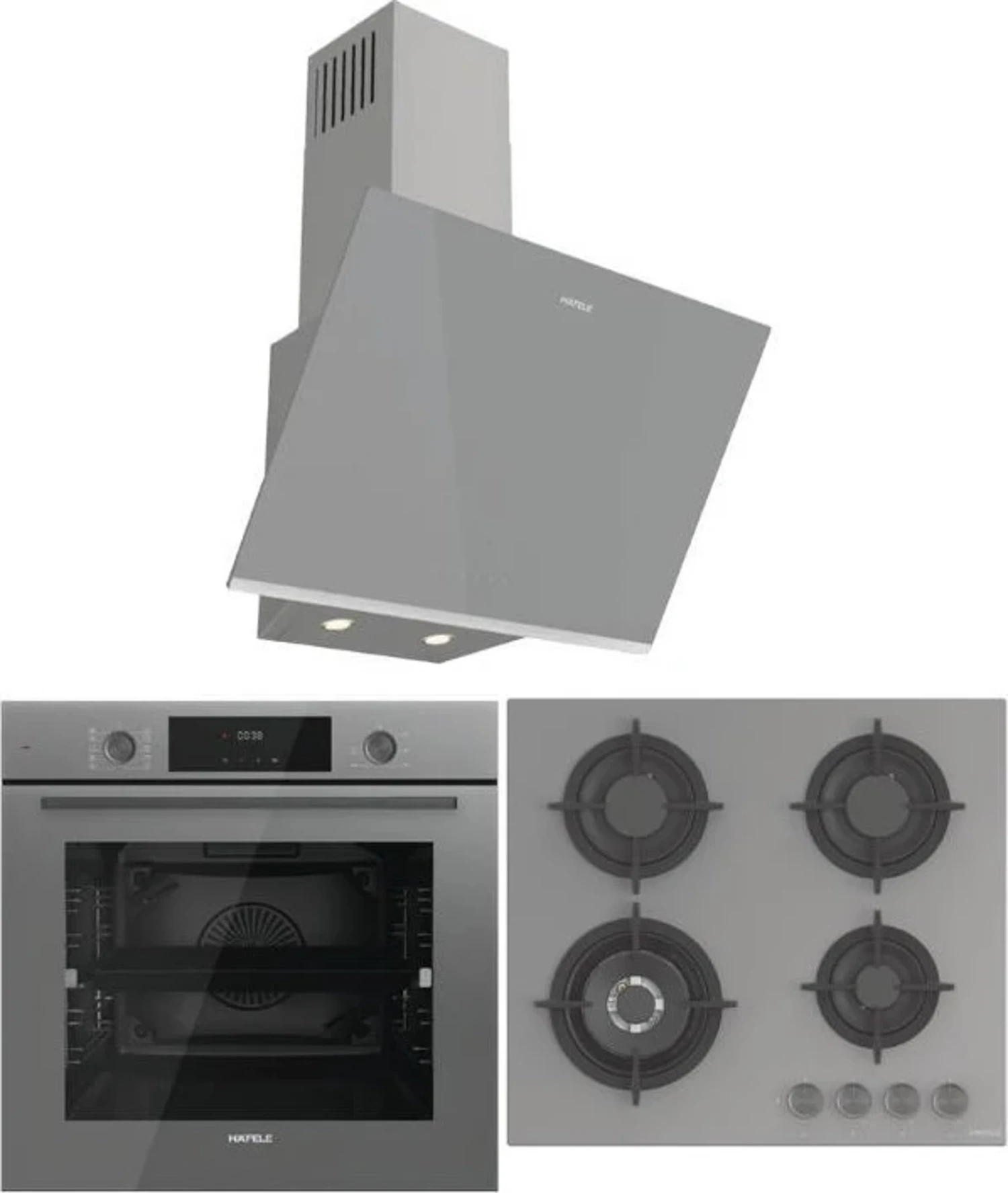 Hafele ORION Ankastre Set (3G1W Ocak/10F Fırın/Orion Davlumbaz)