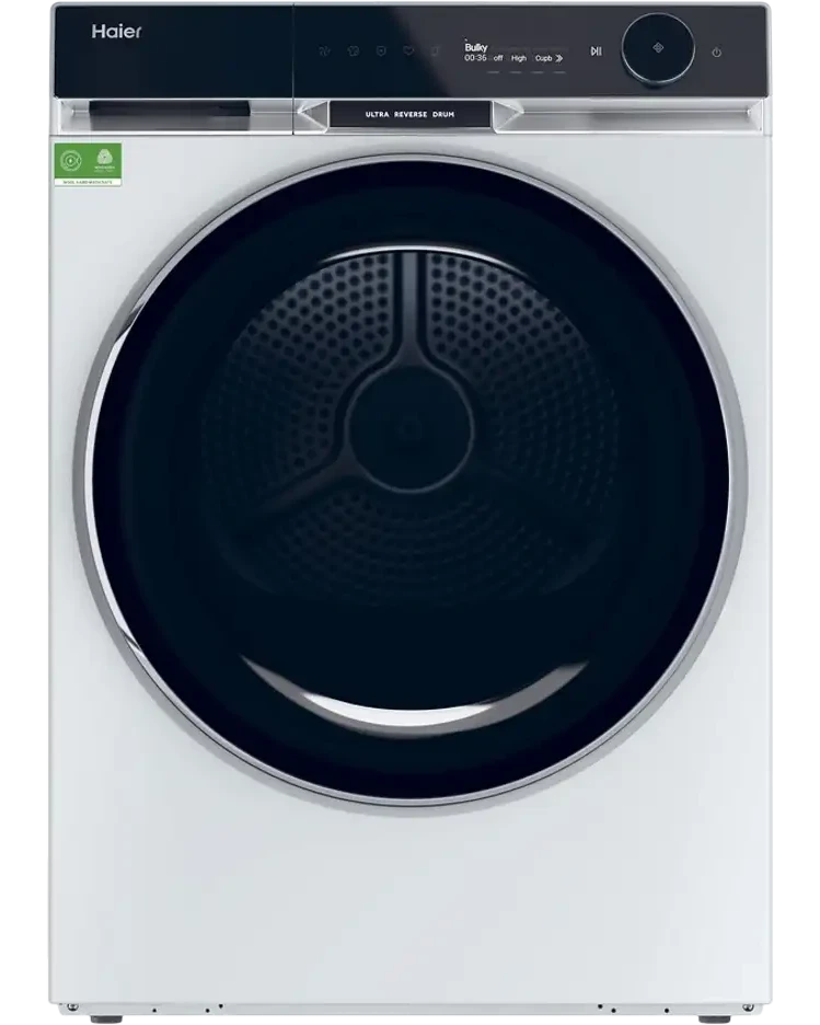 HAIER HD90-A3Q397U1-S 9 kg Wi-Fi Bağlantılı Isı Pompalı Kurutma Makinesi