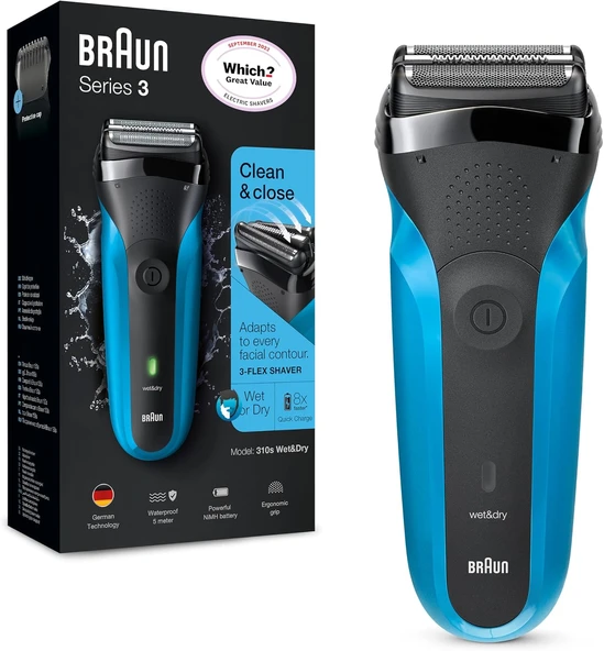 Hassas Sakal Düzelticili Erkekler İçin Seri 3 Elektrikli Tıraş