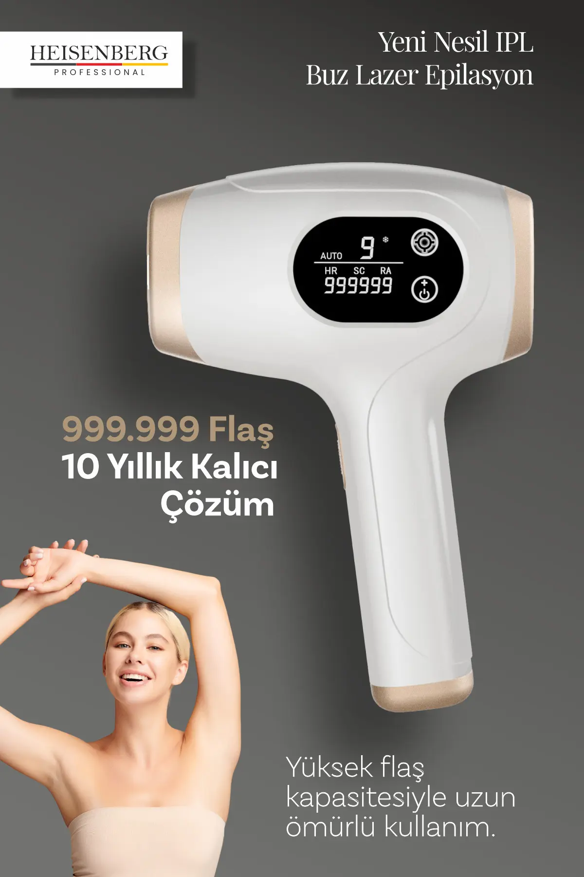 HEISENBERG Lazer Epilasyon Tüy Alma Cihazı Otomatik Yüz Vücut Hassas