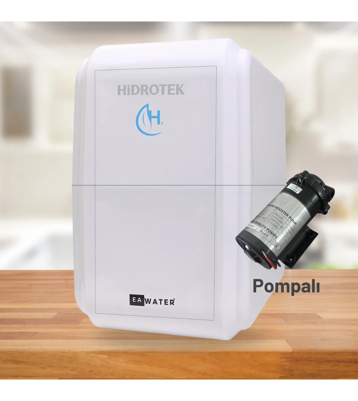HİDROTEK Ea Water Pompalı Hidrojen Canlı Su Üreten En Iyi Su Arıtma Cihazı
