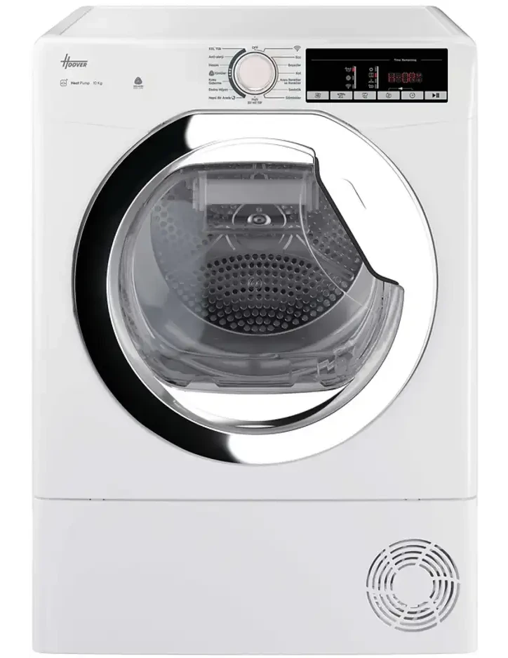 HOOVER HLEH10A2TCEX-17 10 Kg Wi-Fi Bağlantılı Isı Pompalı Kurutma Makinesi