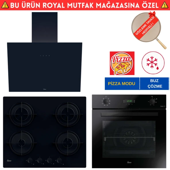 Hoover Torino Dijital Turbo Dijital Ankastre Set (HO3158B+ HVW6MBB