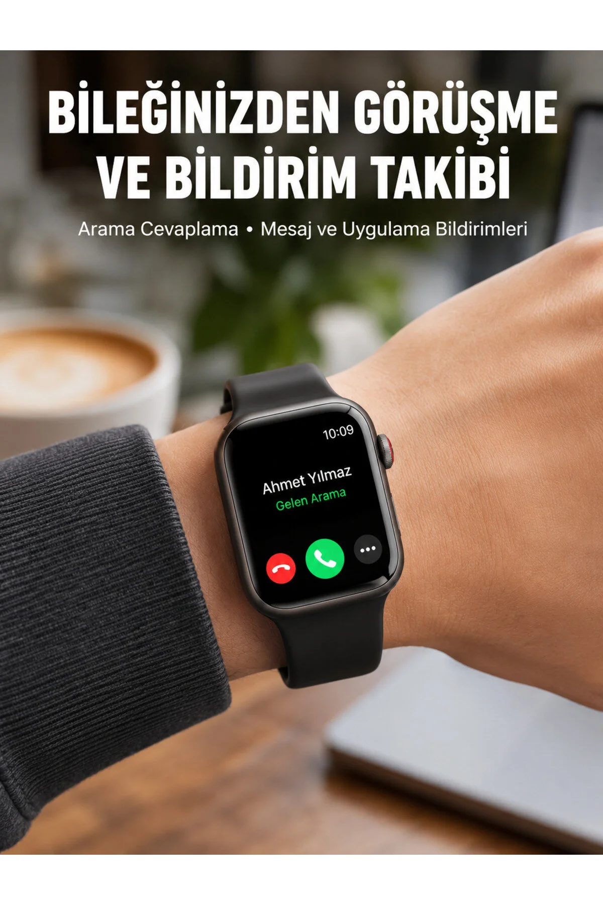 Hsc bilişim Arama Cevaplayabilen Akıllı Saat Bluetooth Bağlantılı