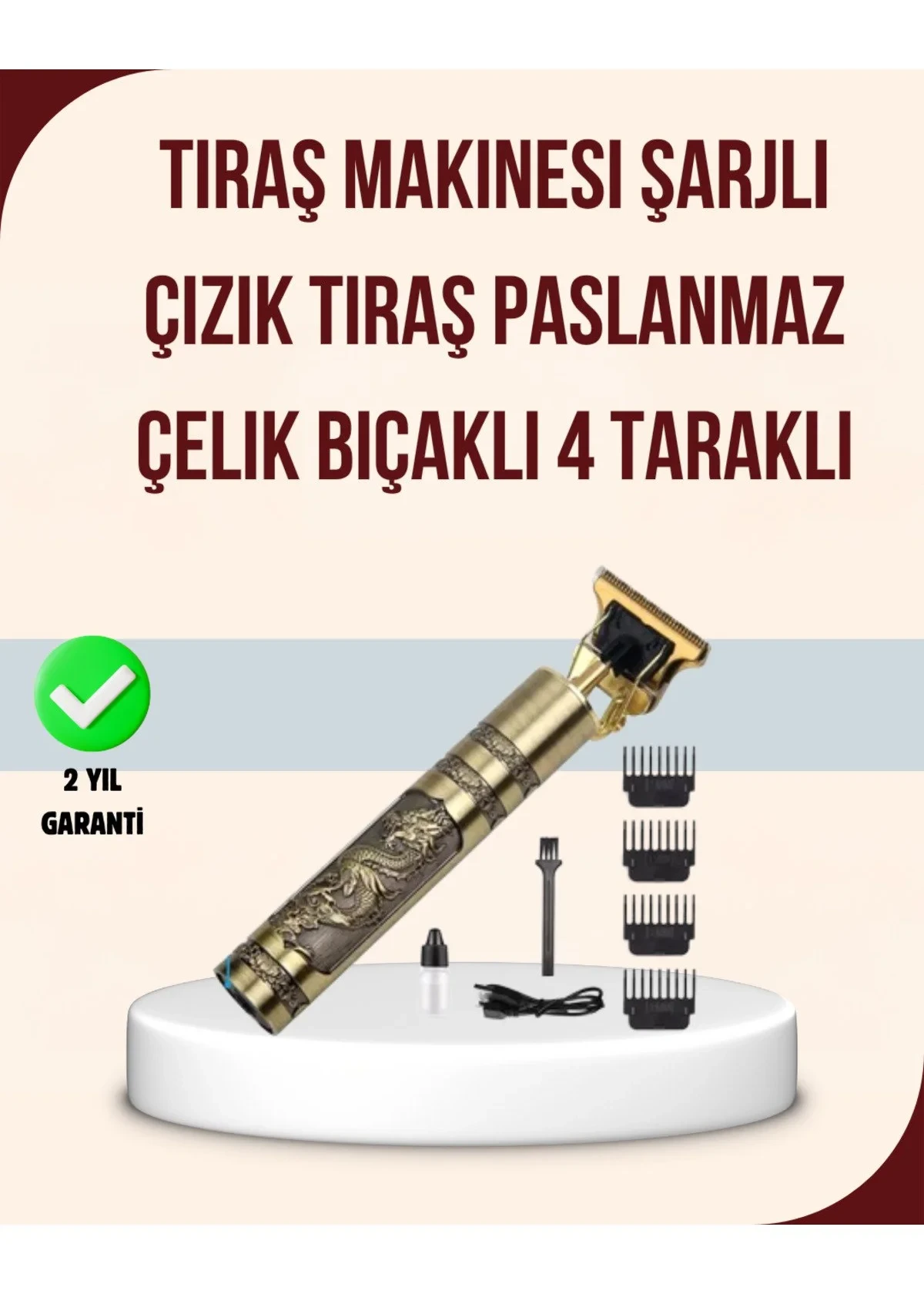Hsc bilişim Titreşim Motorlu Erkek Saç Ve Sakal Düzeltici