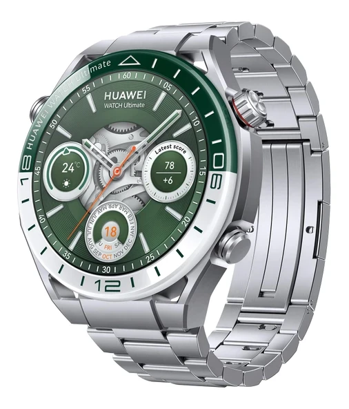 Huawei Watch Ultimate Smartwatch, Üstün Metal Görünüm, EKG Analizi, Golf Sahası Haritaları, 100 m Suya Dayanıklılık, 14 Güne Kadar Pil Ömrü, GPS, Bluetooth Çağrıları, iOS ve Android,