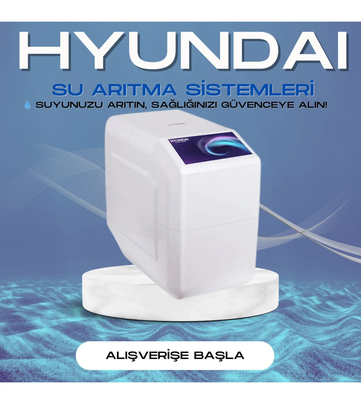 Hyundai HND-35 Pompasız Su Arıtma cihazı