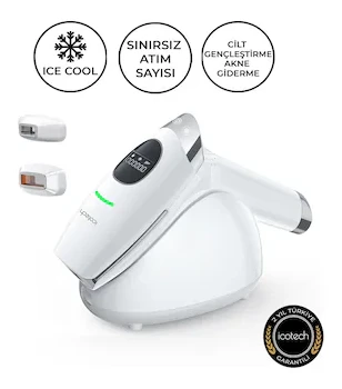 Icotech HR90 Sınırsız Atım Buz Başlıklı Cilt me Akne Giderme Lazer