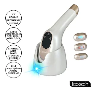 Icotech HR95 Sınırsız Atım Safir Buz Başlıklı UV DezLazer Epilasyon