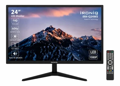 IRN-Q24WS 24″ Full HD LED Çok Amaçlı Monitör HDMI VGA 3 RCA USB