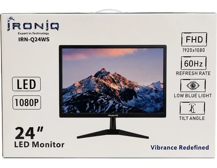 İRONİQ IRN-Q24WS 24″ Full Hd LED Çok Amaçlı Monitör HDMI VGA Av USB