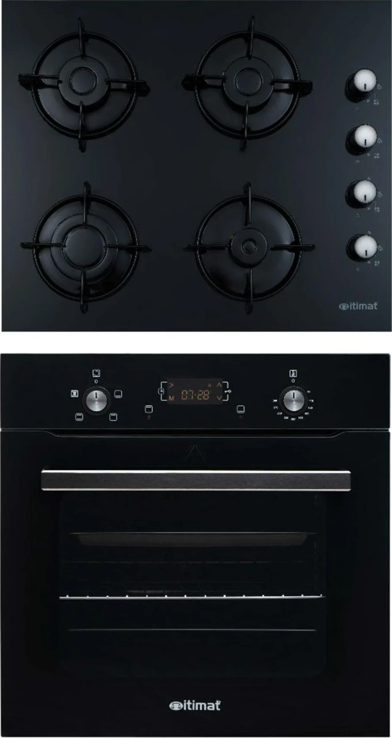 İtimat 2’li Pro Ankastre Set (Ocak-Fırın) 1531 – Af500
