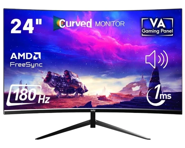 İzoly Oblivion CZ238F180 24 INC FHD 180HZ Curved Frameless Monitör