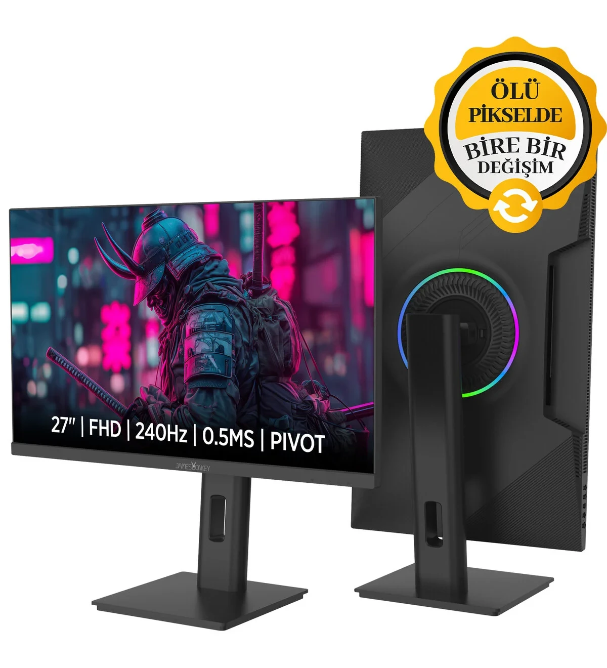 James Donkey Arven A70 27” 240Hz 0.5Ms FHD VA Panel Gaming RGB Pivot Monitör