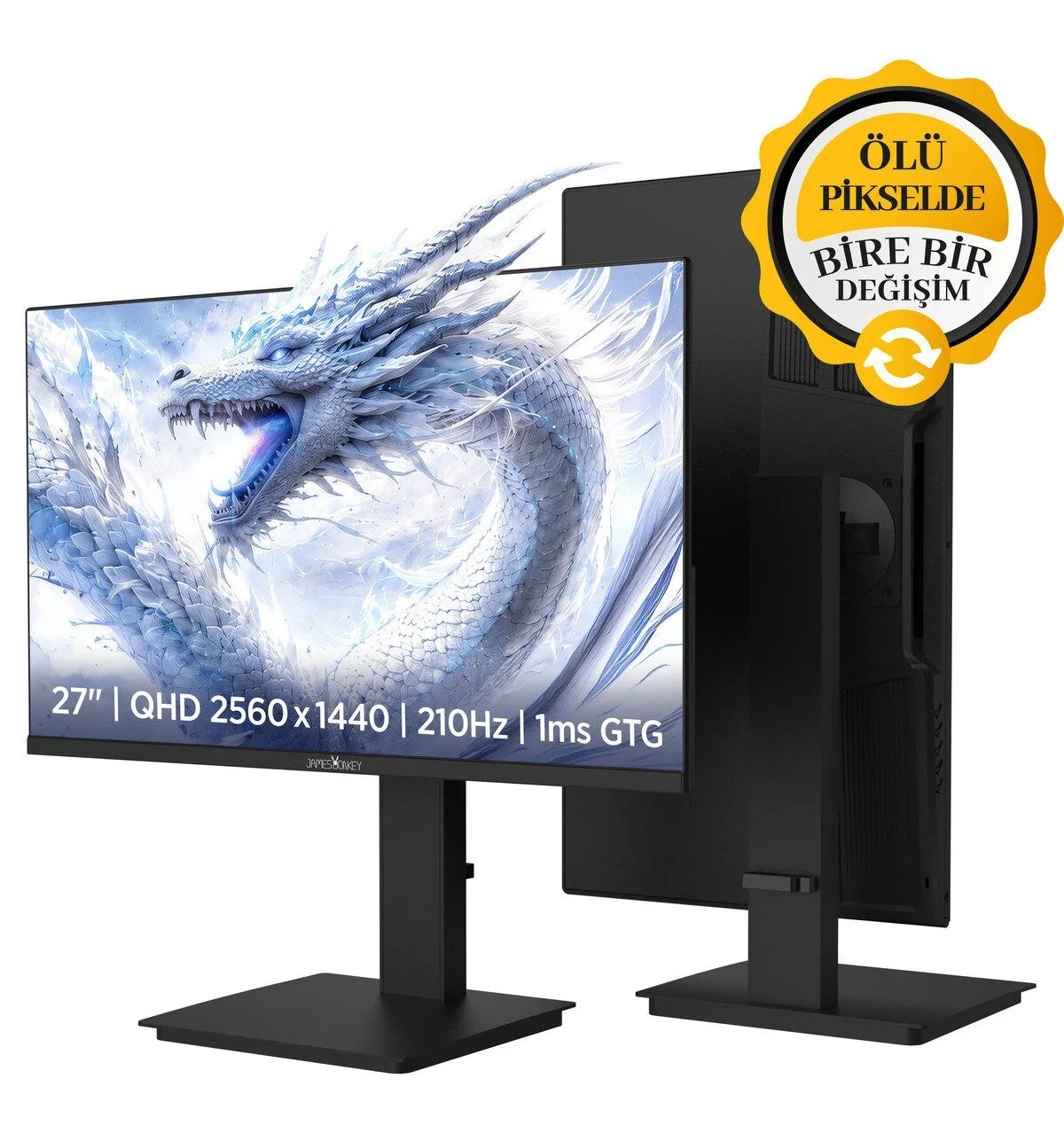 James Donkey Ravel Q70 27” 210Hz 1Ms GTG Fast IPS QHD 2K Pivot Monitör