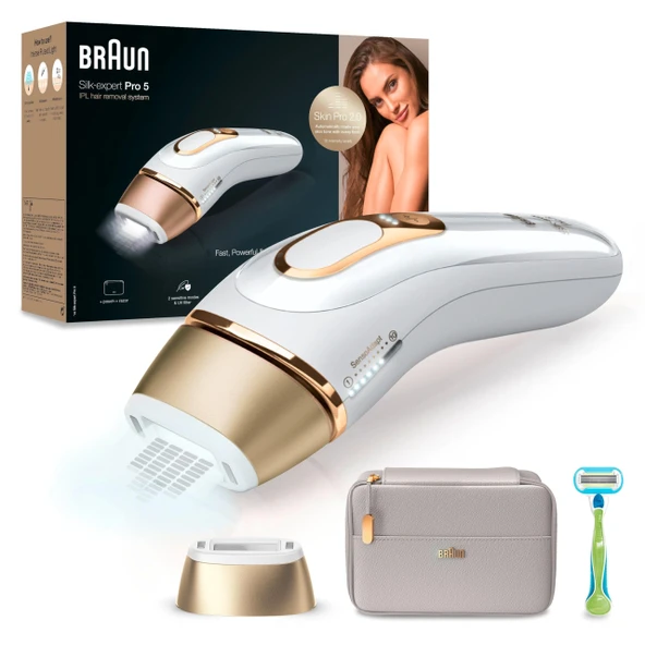 Kadınlar/erkekler için Braun IPL Silk Expert Pro 5 epilasyon cihazı