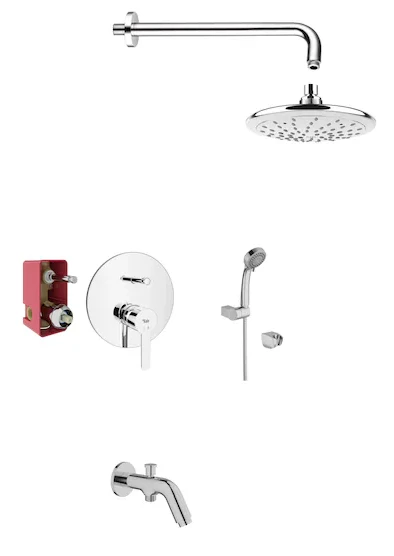 Kale 310201200147 Verde 3 Çıkışlı Ankastre Set Krom