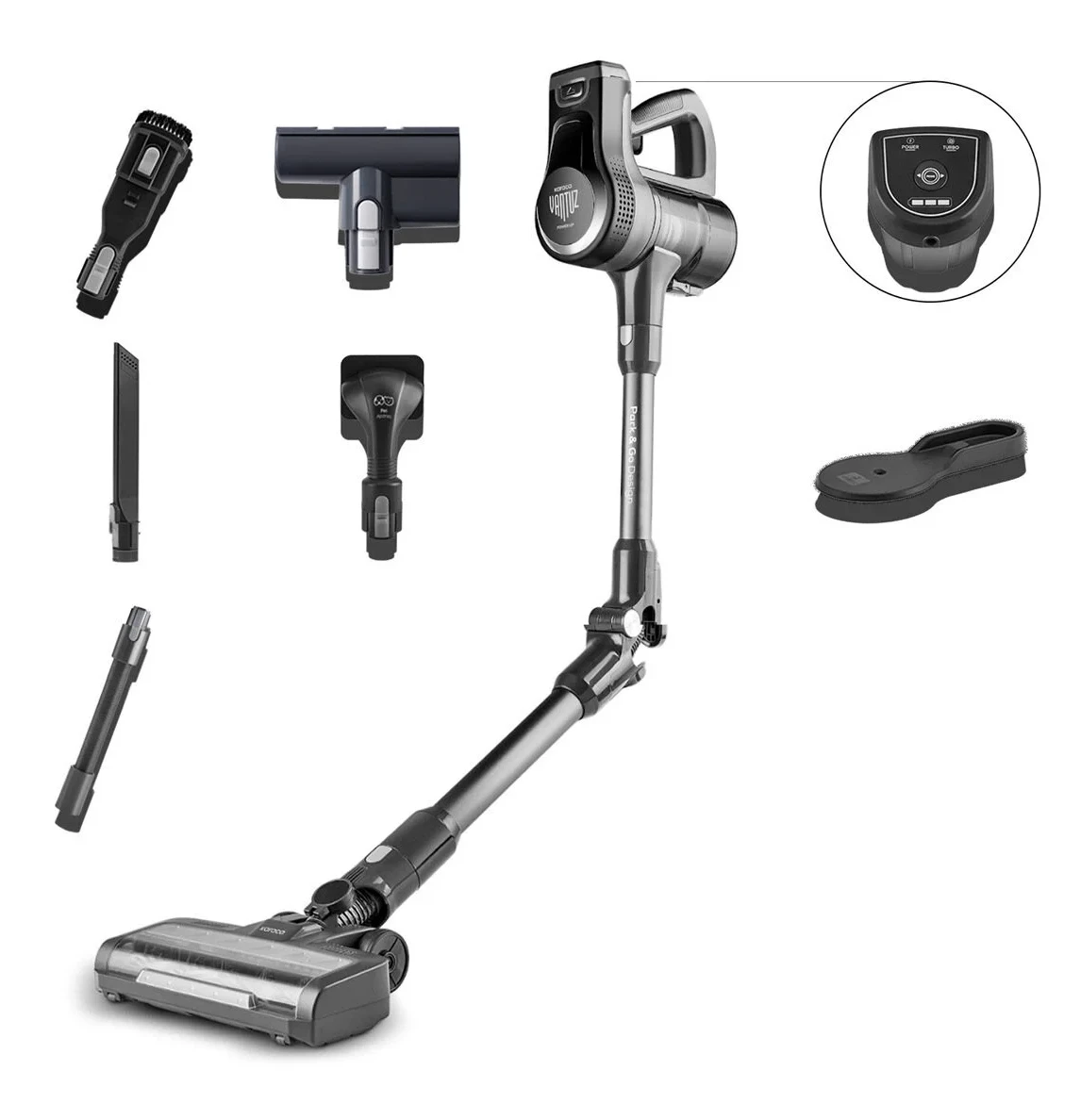 Karaca Power Up Pro Dik Süpürge Chrome 350 W