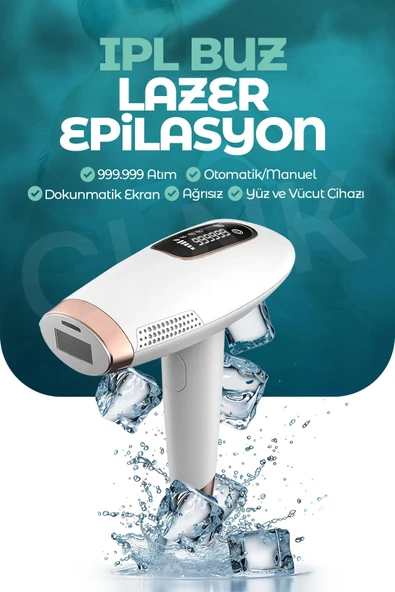 Kitchen Time Ipl Buz Lazer Epilasyon 999.999 Atım Otomatik/manuel