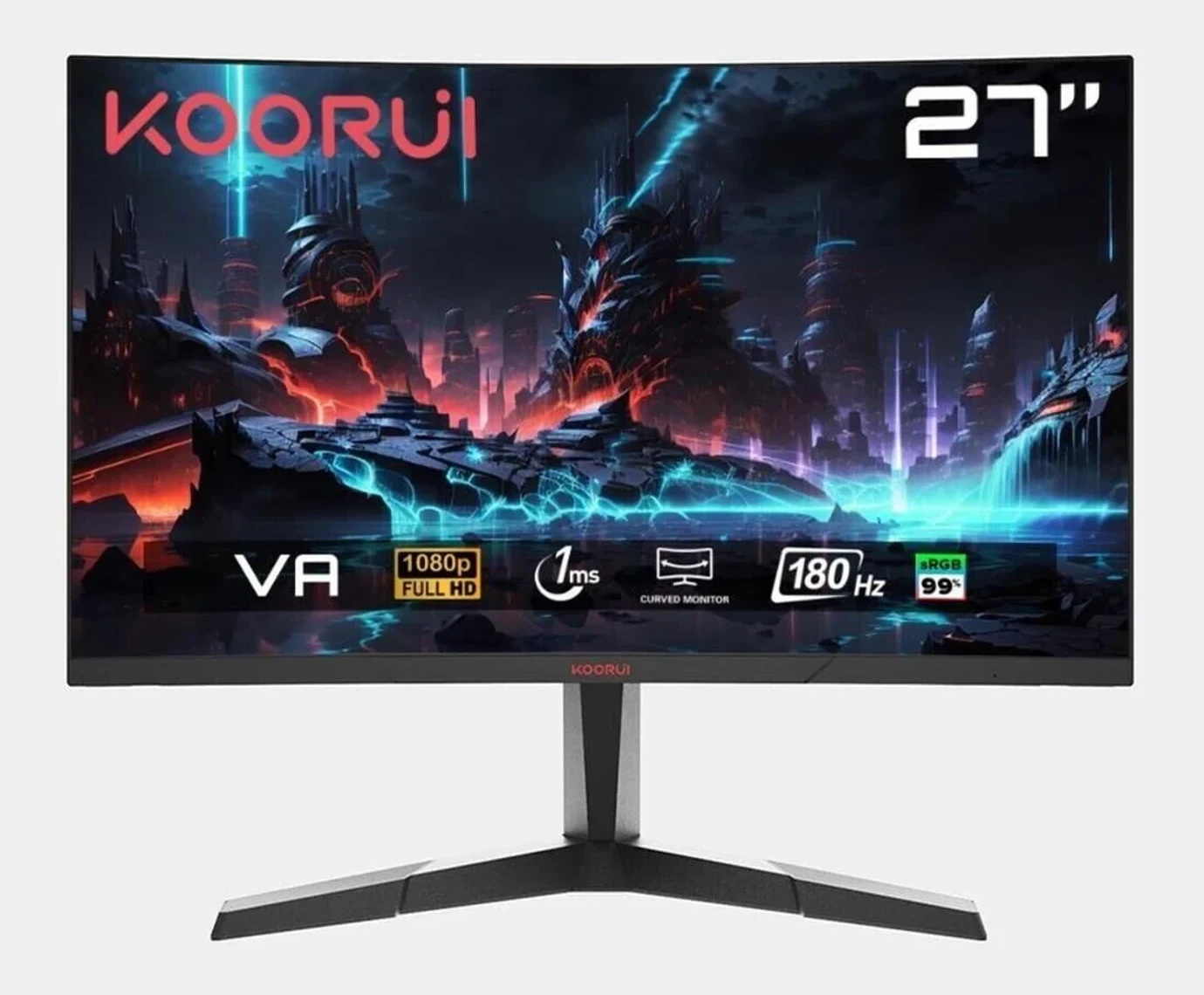 Koorui 27″ 27E6Ca 180Hz 1Ms Va Fhd (Hdmı Monitör