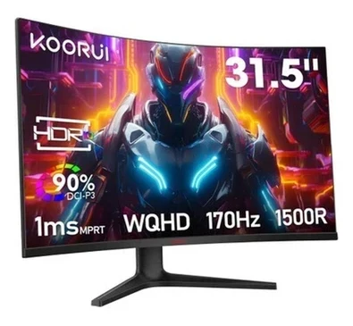 Koorui 31.5″ 32E6QC 170Hz 1ms Va Qhd (Hdmı Monitör