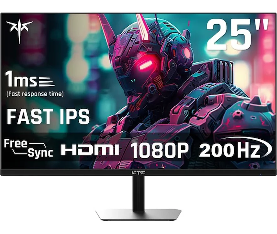 KTC H25T7 24.5″ 200Hz 3ms 1920×1080 FHD Fast IPS Flat Oyuncu Monitör
