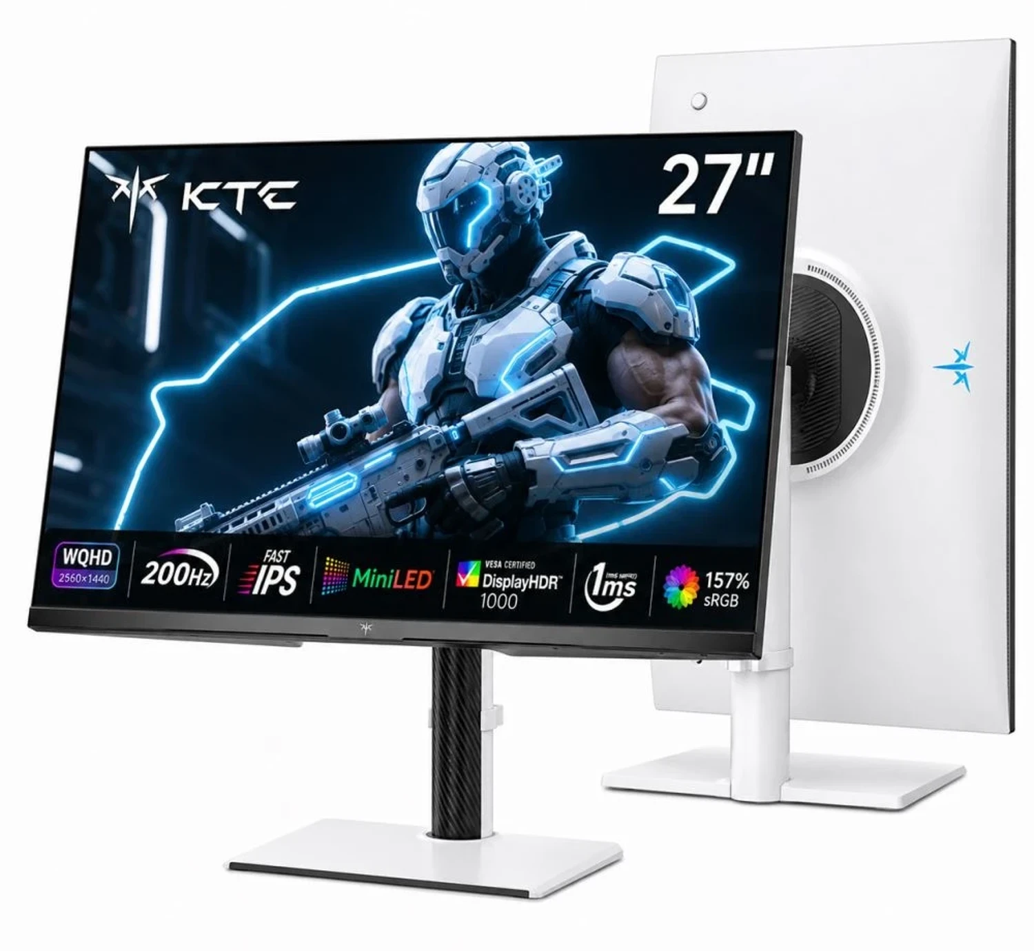 KTC M27T6S 27″ 1Ms 200Hz 2K QHD HDR1000 QD-Mini LED IPS Gaming Monitör