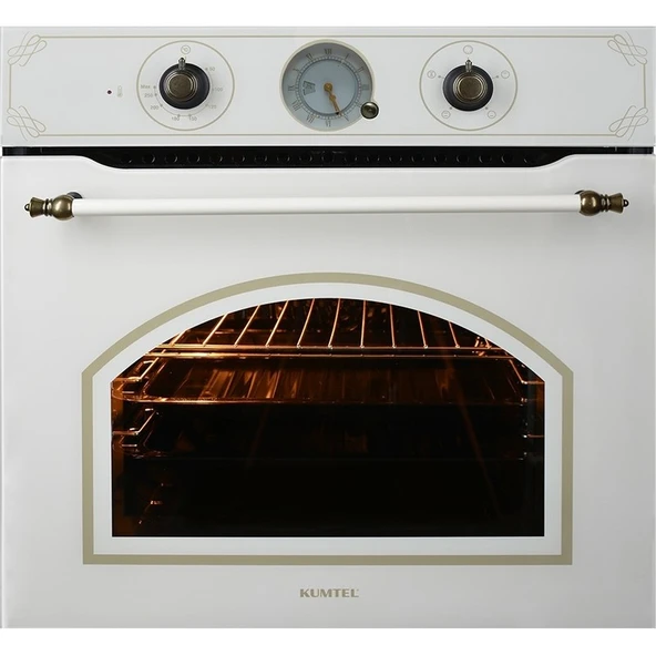 Kumtel Rustik Cam Ankastre Fırın 51 lt A+ Enerji Sınıfı Turbo Fan 4