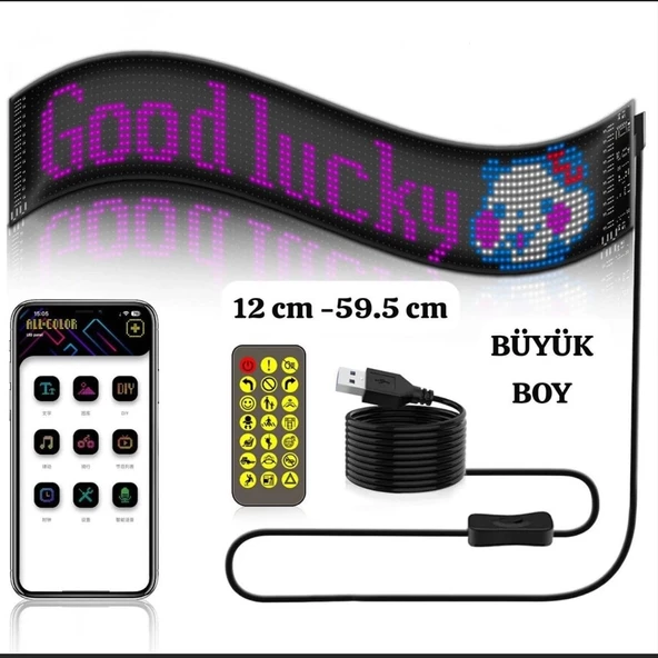 Led Ekran Matrix Panel Cama Yapışan En Büyük Boy 16×96 Led Sayısı