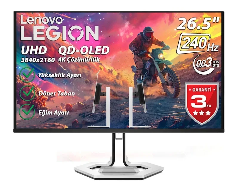 Legion Pro 27UD-10 26.5″ 0.03ms 240Hz 2xHDMI+DP+USB-C UHD 3840×2160 Monitör
