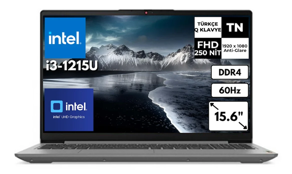 Lenovo IdeaPad 3 15IAU7 i3-1215U SSD UHD Graphics 15.6″ FHD FreeDos