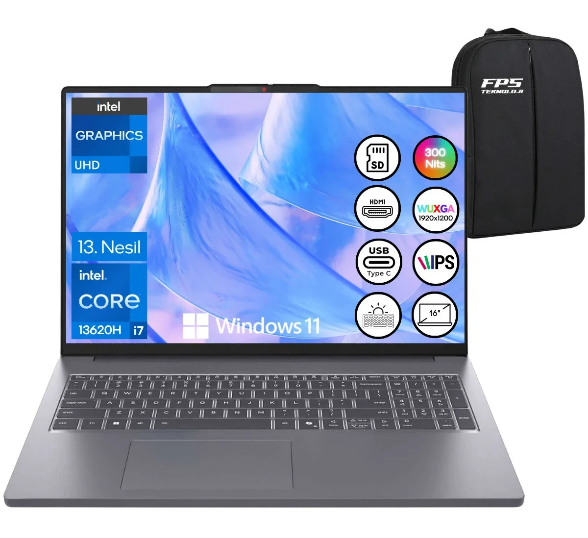 LENOVO IdeaPad Slim 3 16IRH10 İ7-13620H RAM SSD 16