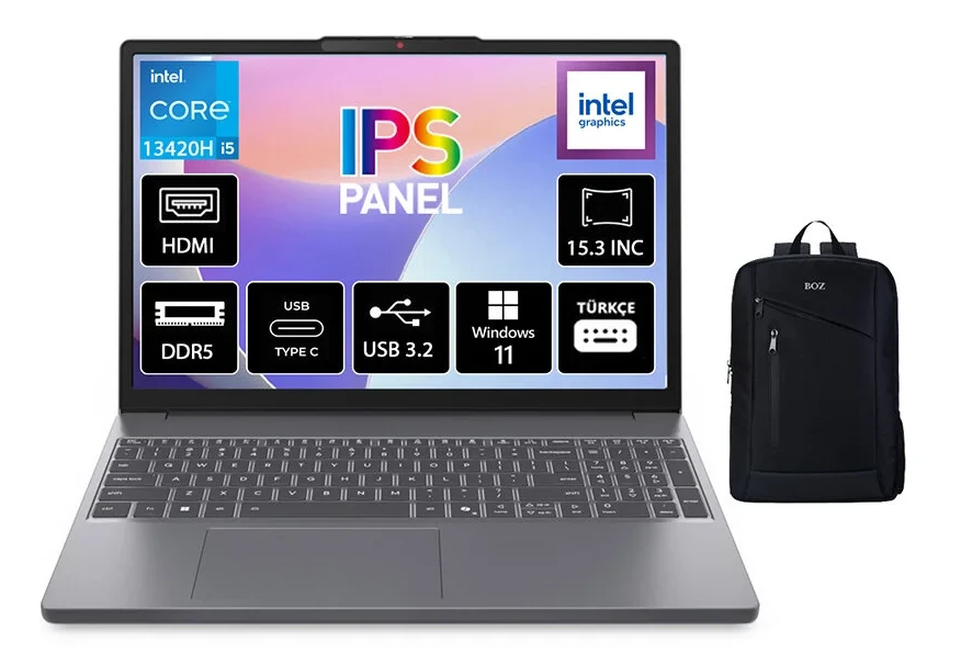 LENOVO Ideapad Slim 3 Intel Core i5 13420H SSD WİNDOWS 11 15.3