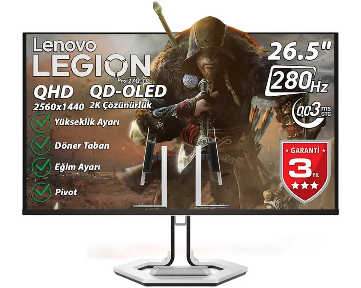 LENOVO Legion Pro 27Q-100.03 MS (Gtog) (2xHDMI-DP) AMD Freesync Monitör